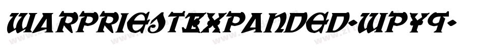 WarPriestExpanded-wpY9字体转换
