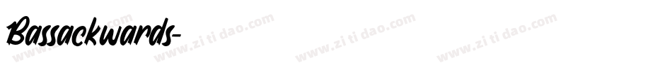 Bassackwards字体转换