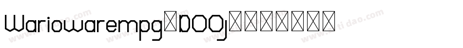 Wariowarempg-DOOj9字体转换