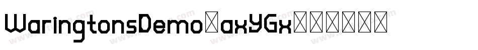 WaringtonsDemo-axYGx字体转换