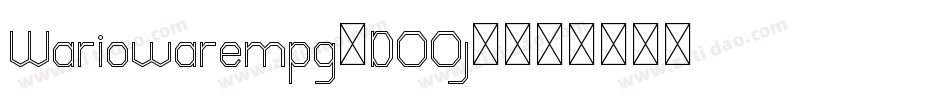 Wariowarempg-DOOj9字体转换