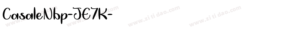 CasaleNbp-JE7K字体转换