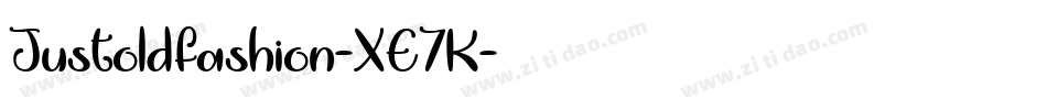 Justoldfashion-XE7K字体转换