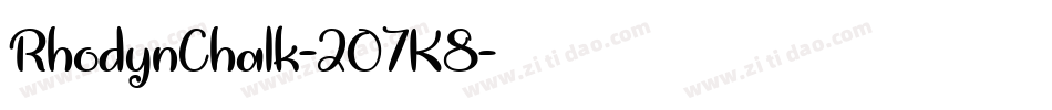 RhodynChalk-2O7K8字体转换