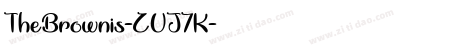 TheBrownis-ZVJ7K字体转换