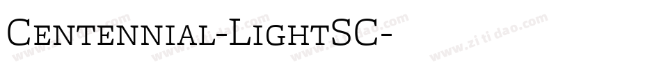 Centennial-LightSC字体转换