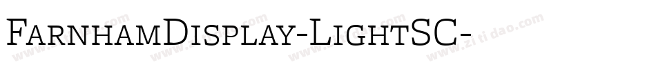 FarnhamDisplay-LightSC字体转换