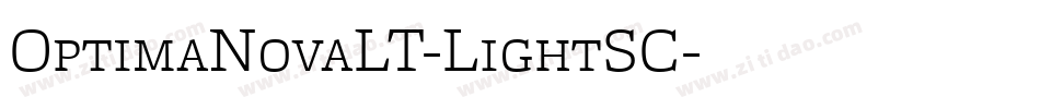 OptimaNovaLT-LightSC字体转换