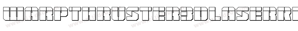 WarpThruster3DLaserRegular-n79O字体转换