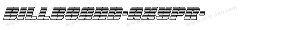 Billboard-axYpR字体转换