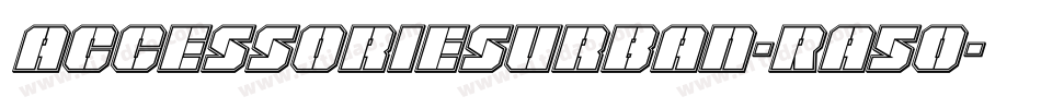 AccessoriesUrban-RA5o字体转换