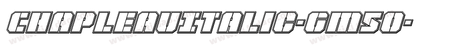 ChapleauItalic-GM5O字体转换