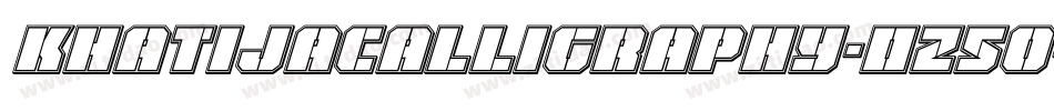 KhatijaCalligraphy-0Z5o字体转换 KhatijaCalligraphy-0Z5o字体转换