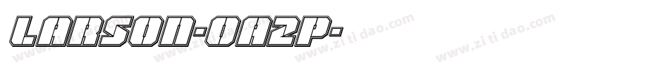 Larson-OA2p字体转换