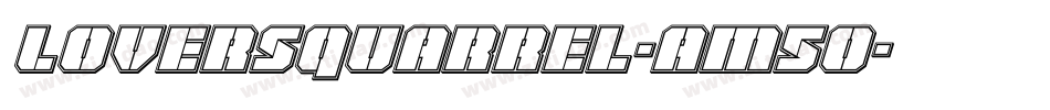 LoversQuarrel-aM5o字体转换