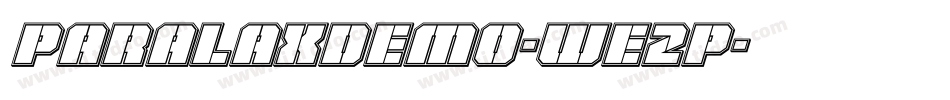 ParalaxDemo-we2P字体转换 ParalaxDemo-we2P字体转换