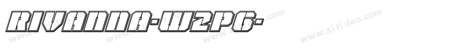 Rivanna-w2P6字体转换