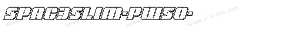 Spac3Slim-pW5O字体转换