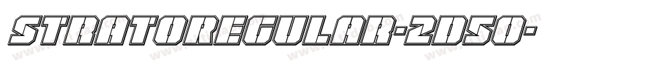 StratoRegular-2d5o字体转换