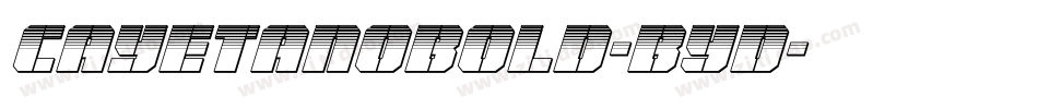 CayetanoBold-BYd字体转换