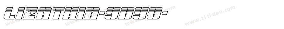 LizaThin-YdYo字体转换