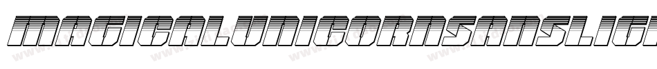 Magicalunicornsanslight-23Yd字体转换