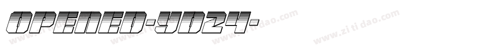 Opened-Yd24字体转换