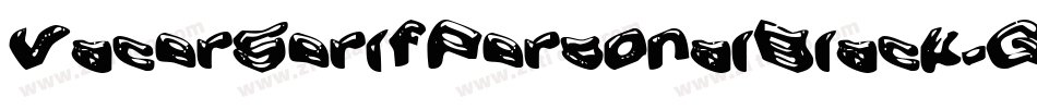 VacerSerifPersonalBlack-GADq字体转换