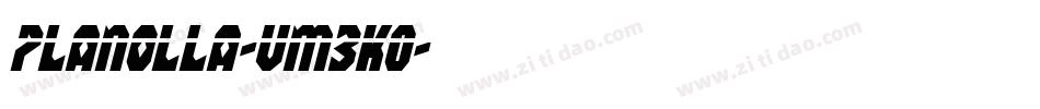 Planolla-vm3KO字体转换