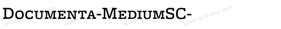 Documenta-MediumSC字体转换