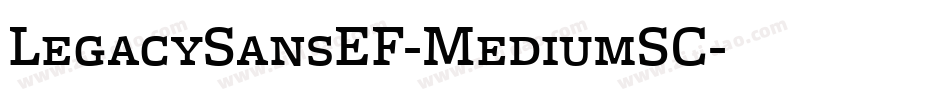 LegacySansEF-MediumSC字体转换