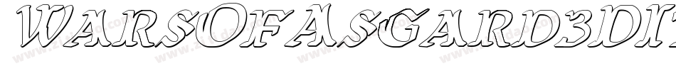 WarsOfAsgard3DItalic-l3eD字体转换