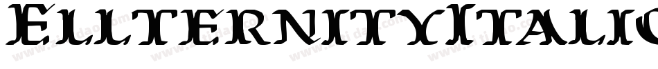 EllternityItalic-8M4AB字体转换