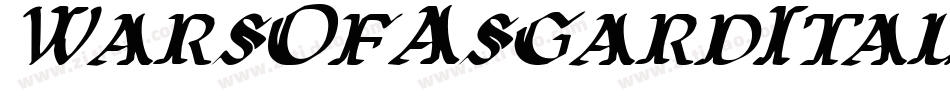 WarsOfAsgardItalic-Y25q字体转换 WarsOfAsgardItalic-Y25q字体转换