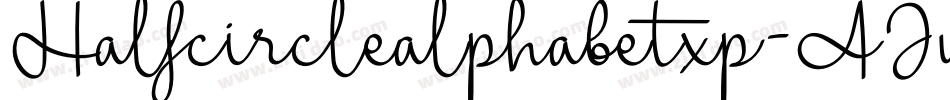 Halfcirclealphabetxp-AJwp字体转换