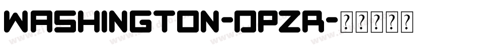 Washington-dPzR字体转换