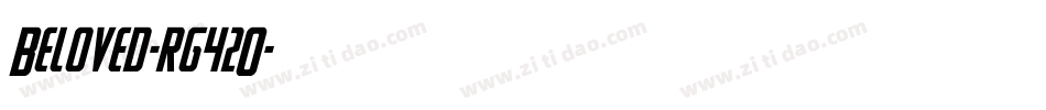 Beloved-rg42O字体转换
