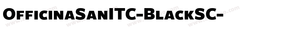 OfficinaSanITC-BlackSC字体转换