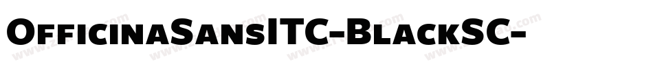 OfficinaSansITC-BlackSC字体转换