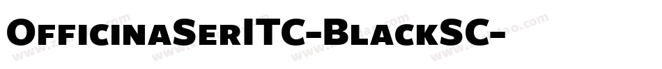 OfficinaSerITC-BlackSC字体转换