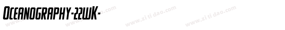 Oceanography-22wK字体转换