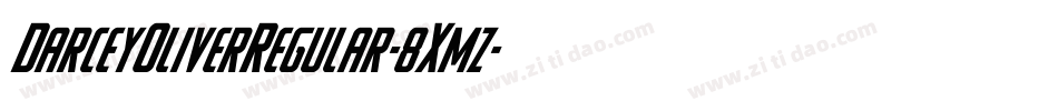 DarceyOliverRegular-8Xmz字体转换