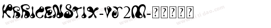 KrRiceNStix-vj2M字体转换