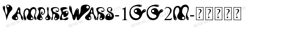 VampireWars-1GG2M字体转换