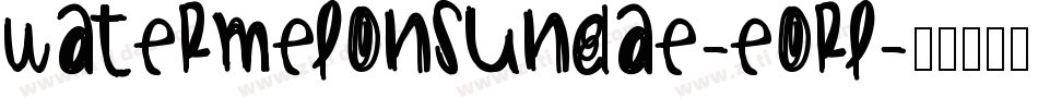 Watermelonsundae-eorl字体转换
