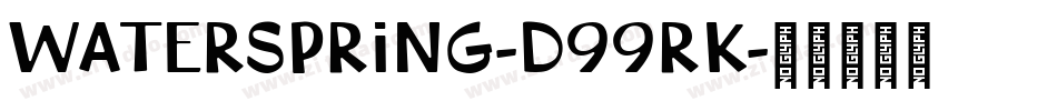 Waterspring-d99rK字体转换