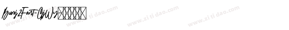 Buroj2Font-GjWy字体转换