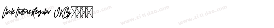CircleOutlineRegular-JKGj字体转换