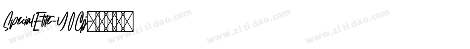 SpecialElite-YOGj字体转换