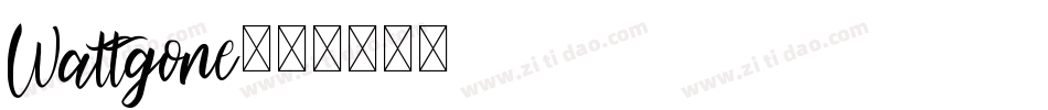 Wattgone字体转换